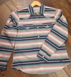 Ariat Girl's Downstream Serape Snap Shirt