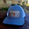 McIntire Saddlery Gray Aztec Patch Denim Cap
