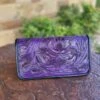 Juan Antonio Purple Small Trifold Wallet