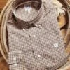 Cinch Men's Classic Fit Brown Mosaic Western Shirt