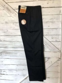 Wrangler Men's Casuals Flat Front Black Dress Pant