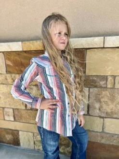 Cruel Girl Retro Stripe Snap