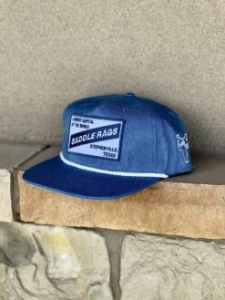 Saddle Rags Cap Heather Blue/White 5 Panel