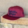 Saddle Rags Cap Heather Red/Navy Embroidered 5 Panel