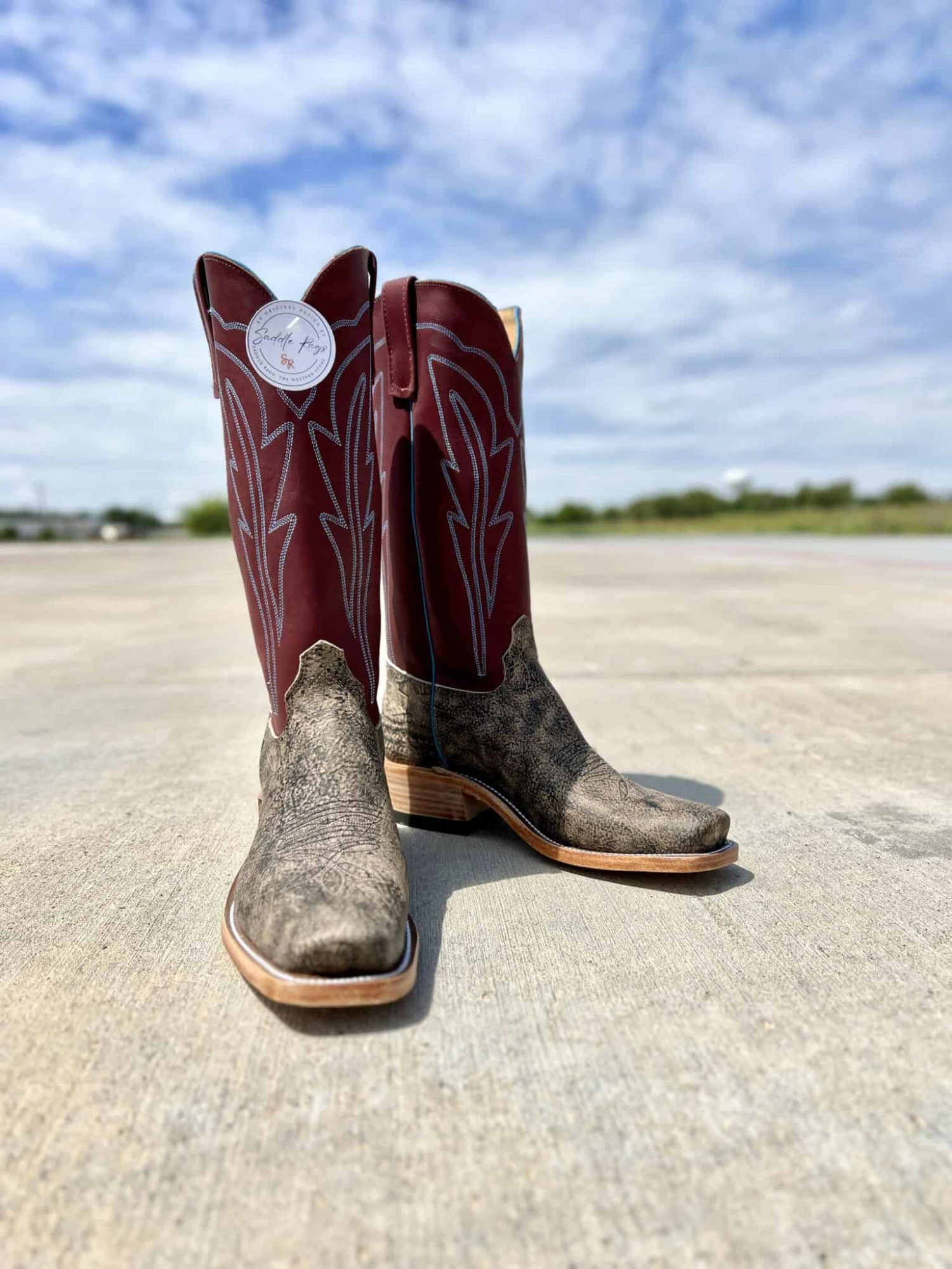 Olathe Women's Antique Safari Giraffe Boot 1 Olathe Women's Antique Safari Giraffe Boot