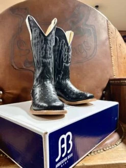 Anderson Bean Kid's Black Impostrich Boot