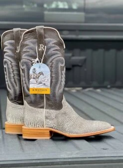 R. Watson Men's Natural Ringtail Lizard Boot -Saddle Rags Sales Store IMG 0256 scaled 1