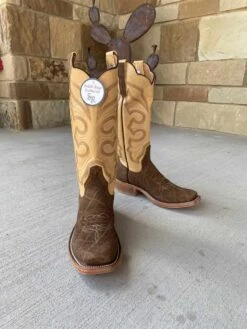 Rios Of Mercedes Men's Tan Buffed Elephant Boot