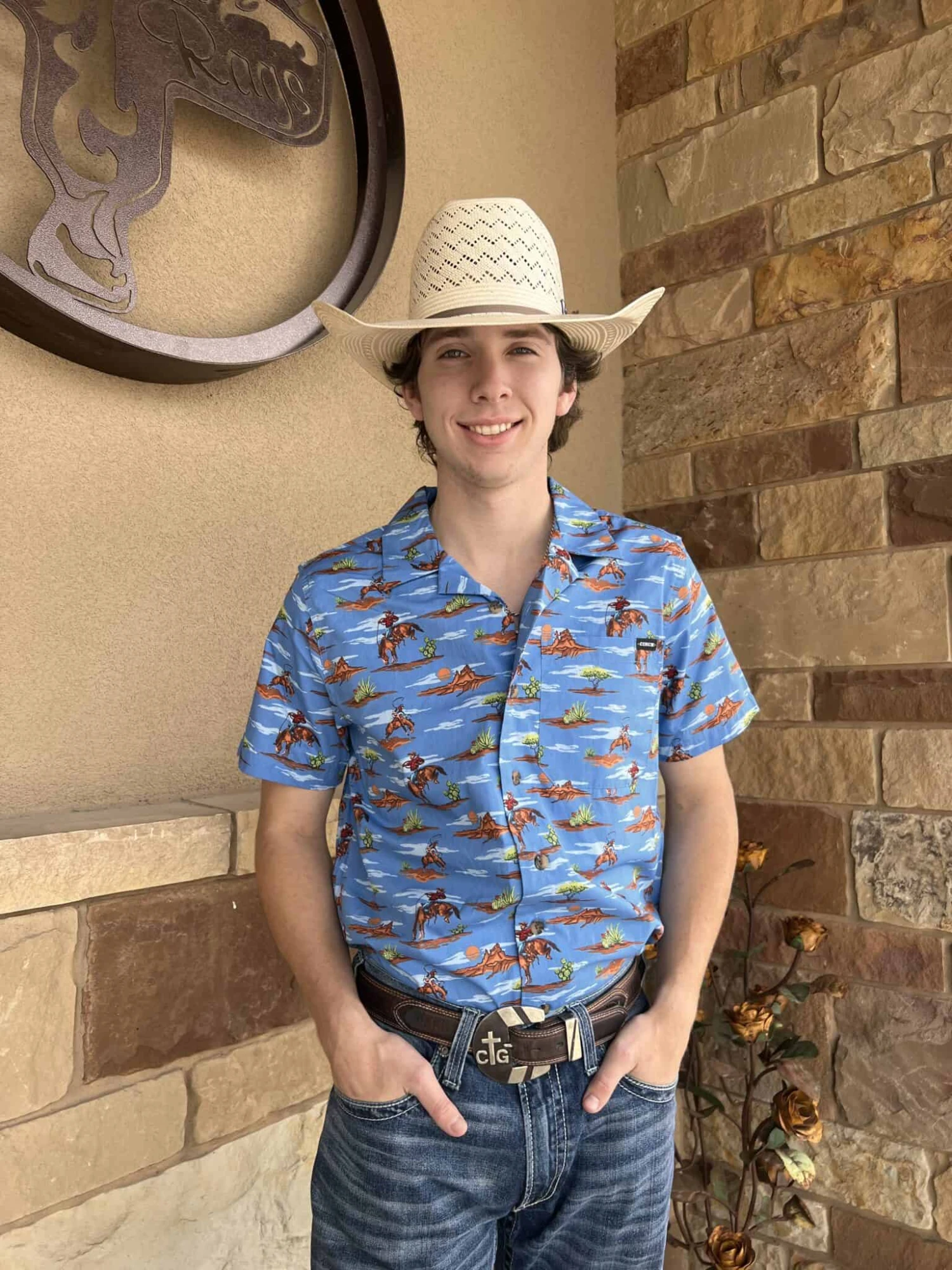 Cinch Camp Tumbleweed Desert Bronc Short Sleeve 1 Cinch Camp Tumbleweed Desert Bronc Short Sleeve