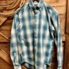 Stetson Men's Long Sleeve Blue Plaid