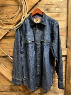 Cinch Men's 6.5oz Dark Stone Denim Snap Shirt