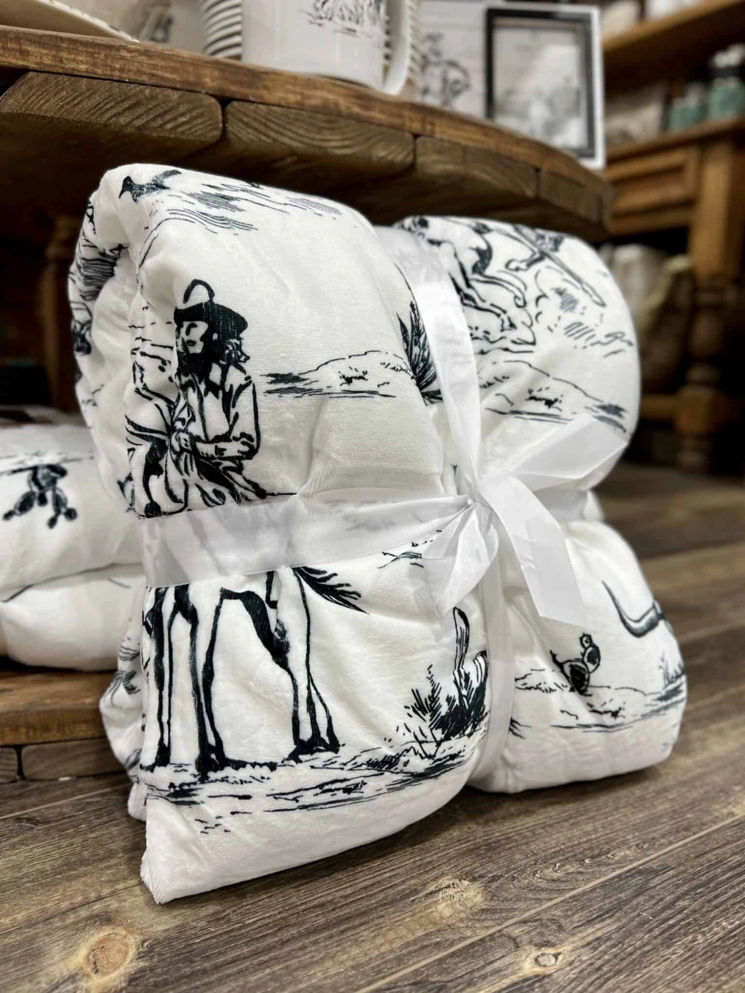 Ranch Life Campfire Throw Blanket 2 Ranch Life Campfire Throw Blanket - Image 2