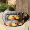 Kid's Sunflower Tooled Belt