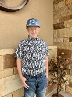 Ariat Boy's Feathers Short Sleeve
