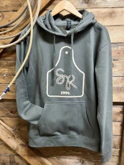 Saddle Rags Hoodie Olive Ear Tag
