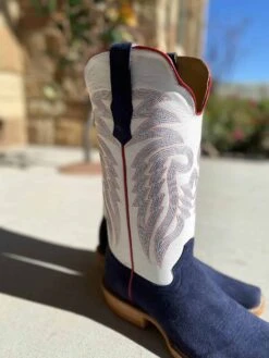 R. Watson Men's Midnight Blue Rough-Out Boots -Saddle Rags Sales Store IMG 3045 scaled 1