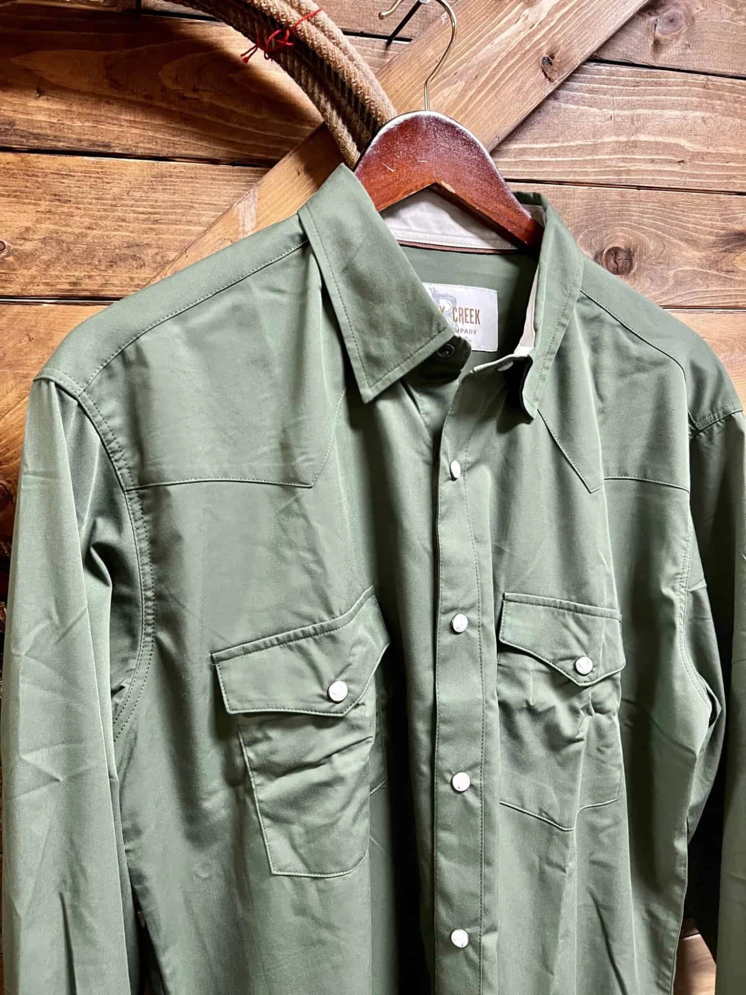 Rumsey Creek Reata Long Sleeve Snap Cactus 2 Rumsey Creek Reata Long Sleeve Snap Cactus - Image 2