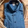 Cinch Men's Classic Fit Blue/Turquoise Plaid Button Down