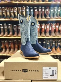 Horse Power Men's Marine Blue Suede Boot