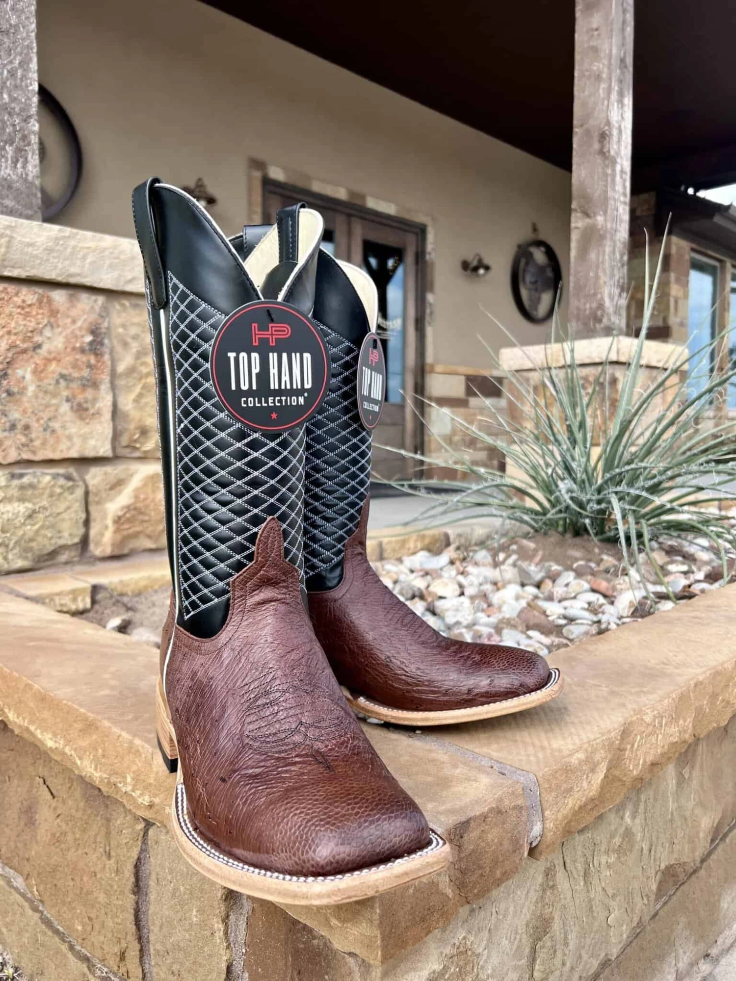Horse Power Top Hand Kango Tobac Smooth Ostrich Boot 1 Horse Power Top Hand Kango Tobac Smooth Ostrich Boot