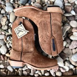 Fenoglio Men's Camello Rough-Out Shorty Boot