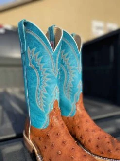 Anderson Bean Men's Brandy Mad Dog Full Quill Ostrich -Saddle Rags Sales Store IMG 4524 scaled 1