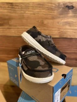 Hey Dude Youth Wally Linen Camo