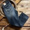 Rock &amp; Roll Relaxed Fit Dark Vintage Wash Stackable Bootcut Jean