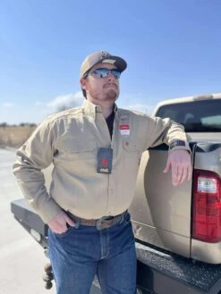 Ariat FR Men's Solid Work Shirt Khaki