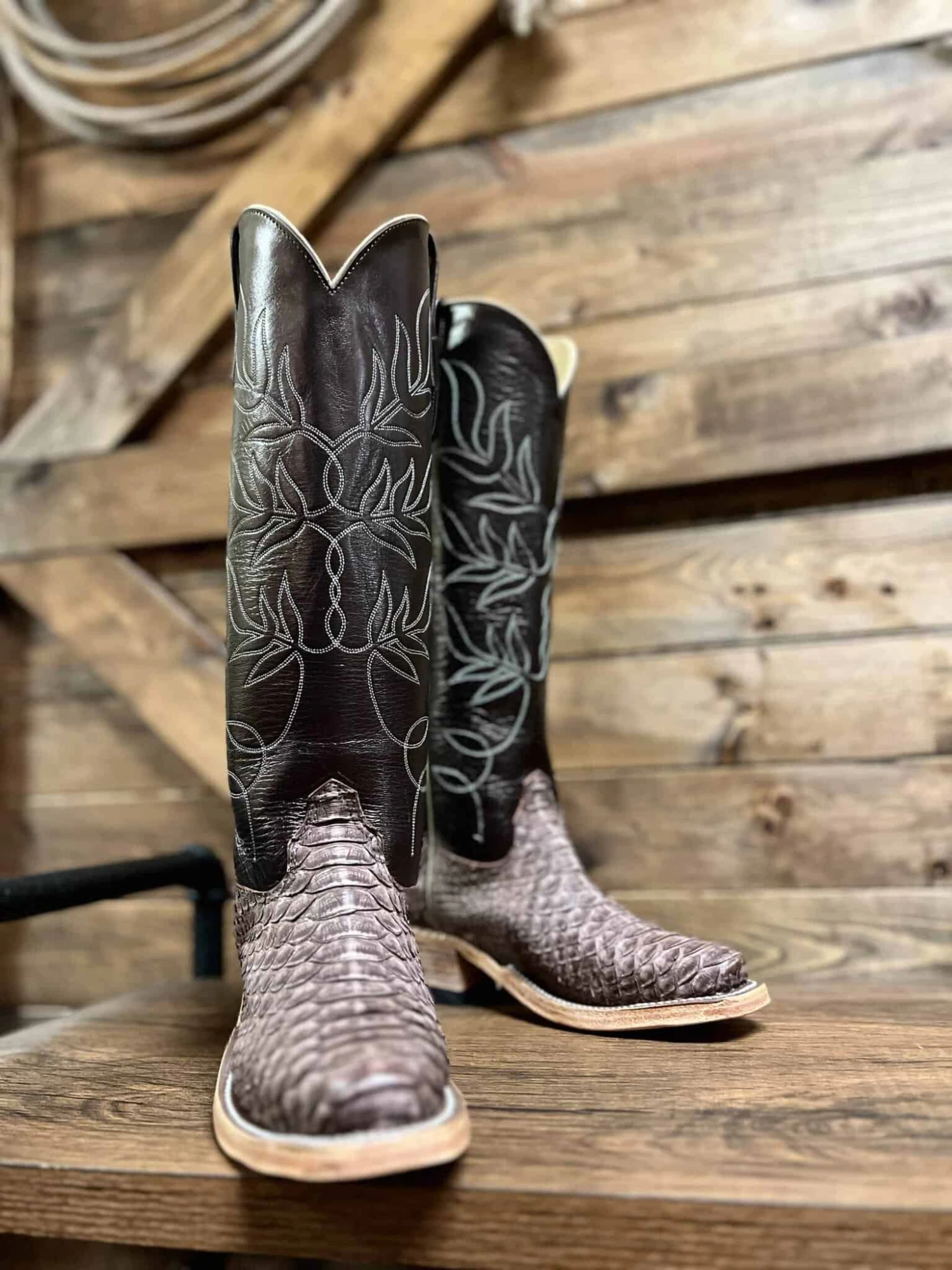 Olathe Women's Rustic Python Boot 1 Olathe Women's Rustic Python Boot