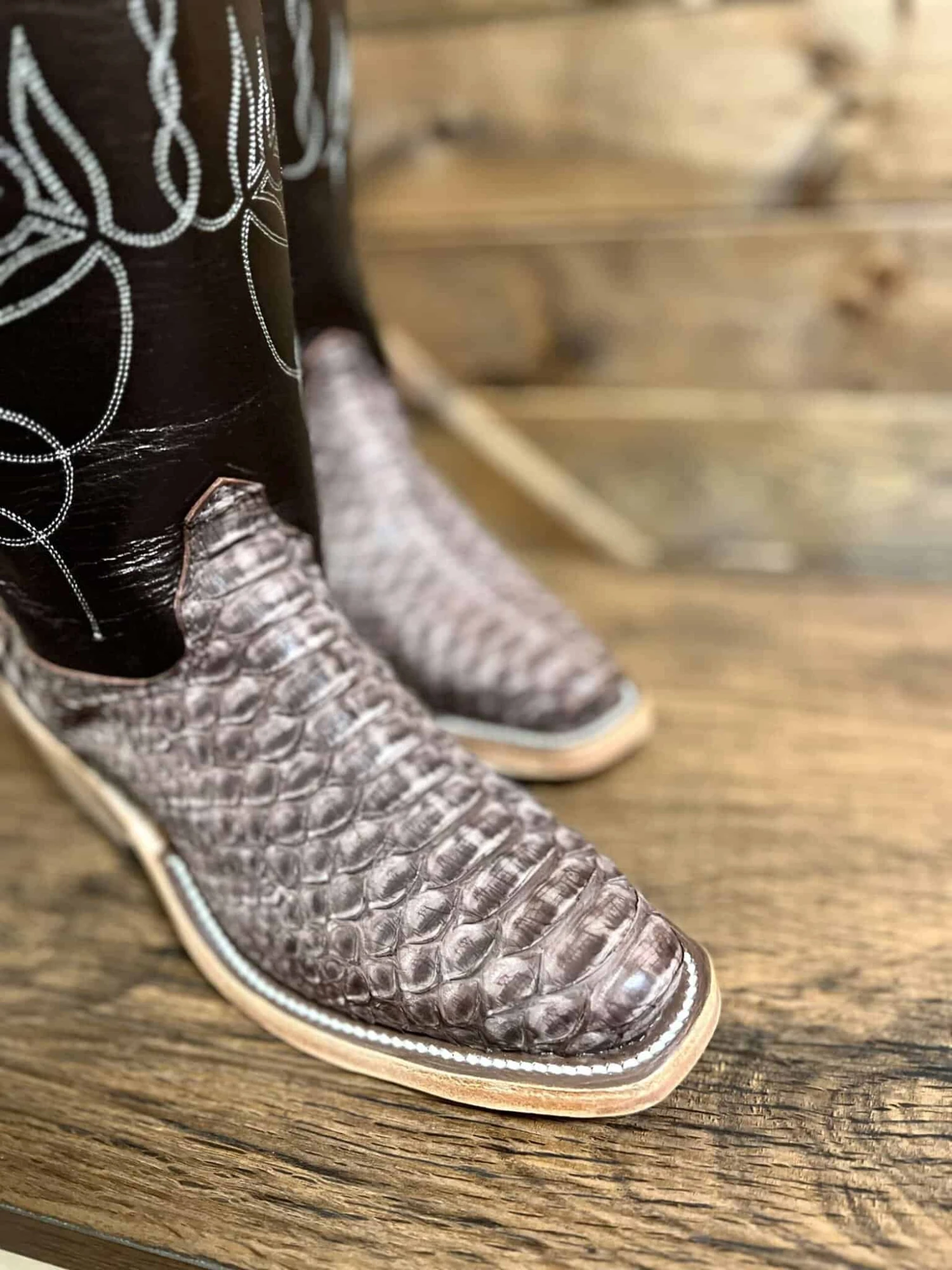 Olathe Women's Rustic Python Boot 2 Olathe Women's Rustic Python Boot - Image 2