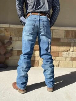 Cinch Men's Black Label 2.0 Loose Fit Medium Stonewash