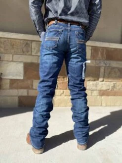 Cinch Men's Silver Label Slim Fit Dark Stonewash