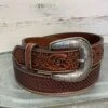 Ariat Men's Classic Basketweave And Floral Belt