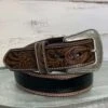 Nocona Men's Crocodile Print Western Belt