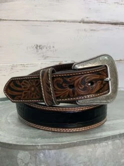 Nocona Men's Crocodile Print Western Belt