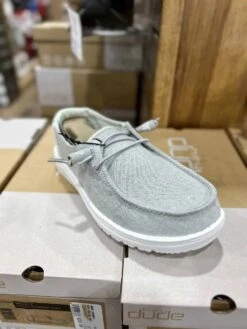 Hey Dude Wendy Chambray Braided Gray