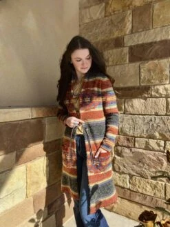 Cruel Women's Aztec Fuzzy Duster