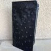 Black Ostrich Print Roper Wallet