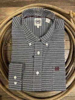 Cinch Men's Classic Fit Fine Print Button Up