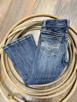Rock &amp; Roll Boy's BB Gun Reflex Stretch Regular Fit Bootcut Jean Dark Wash