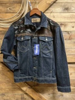 Wrangler Men's Saddle Blanket Yoke Unlined Denim Jacket