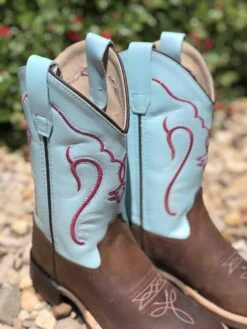 Old West Turq Top Kid's And Toddler Boot -Saddle Rags Sales Store IMG 6592 scaled 1