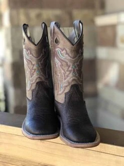 Old West Brown Kid's And Toddler Boot