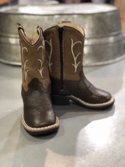Old West Brown Kid's And Toddler Boot -Saddle Rags Sales Store IMG 6795 scaled 1