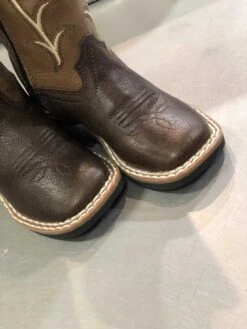 Old West Brown Kid's And Toddler Boot -Saddle Rags Sales Store IMG 6796 scaled 1