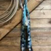 Fringe Scarves Turquoise Concho Print Silk Twilly