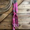 Fringe Scarves Pink Gallop Print 35" Wild Rag