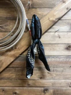 Fringe Scarves Black Tucumcari 26" Wild Rag