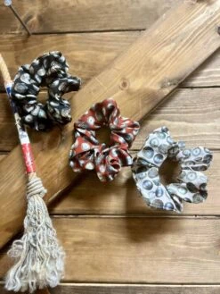 Fringe Scarves Scrunchies 3-Pack